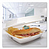 Foam Hinged Lid Containers, 3 Compartments, 9.5 x 10.26 x 3.4, White, 200/Carton (110HT3)