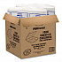 Foam Hinged Lid Containers, 3 Compartments, 9.5 x 10.26 x 3.4, White, 200/Carton (110HT3)