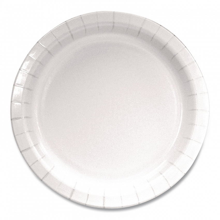 Paper Dinnerware, Plate, 9" dia, White, 1,000/Carton (WH9PLT)