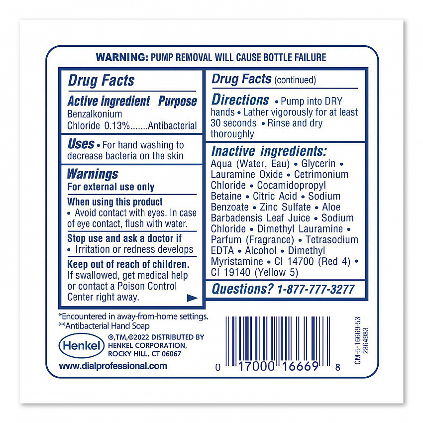 Antibacterial Foaming Hand Wash Refill for FIT Manual Dispenser, Original Scent, 1.2 L, 3/Carton (16670)