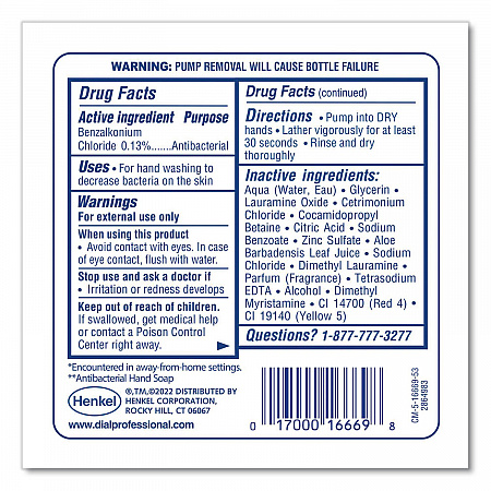 Antibacterial Foaming Hand Wash Refill for FIT Manual Dispenser, Original Scent, 1.2 L (16670EA)