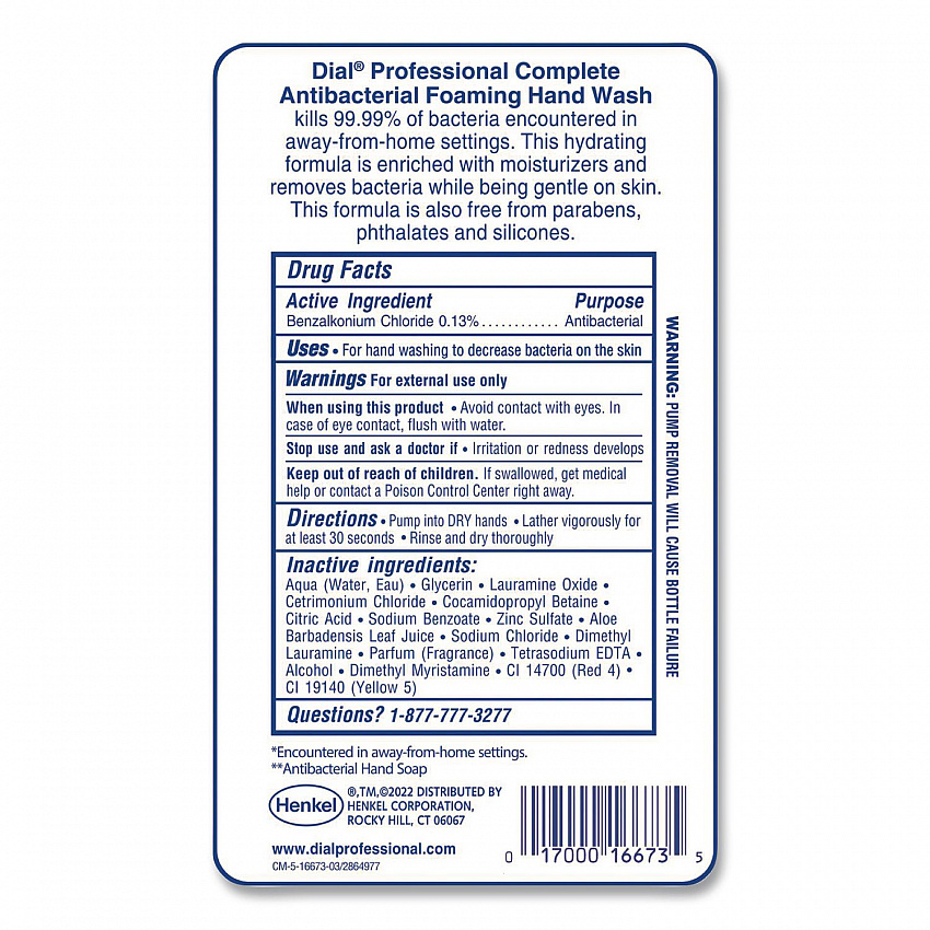 Antibacterial Foaming Hand Wash Refill for FIT Touch Free Dispenser, Original Scent, 1 L (16674EA)