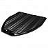 Disposable Urinal Floor Mat, Shield-Shaped, Fresh Blast Scent, Black Non-Slip Perforated Surface, 17.5