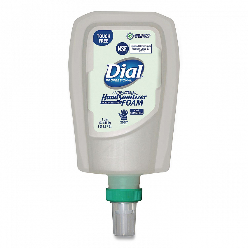 Antibacterial Foaming Hand Sanitizer Refill for FIT Touch Free Dispenser, 1 L Bottle, Fragrance-Free, 3/Carton (16694)