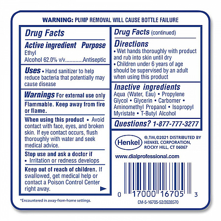 Antibacterial Gel Hand Sanitizer Refill for FIT Manual Dispenser, 1.2 L, Fragrance-Free, 3/Carton (16706)