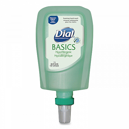 Basics Hypoallergenic Foaming Hand Wash Refill for FIT Touch Free Dispenser, Honeysuckle Scent, 1 L, 3/Carton (16722)