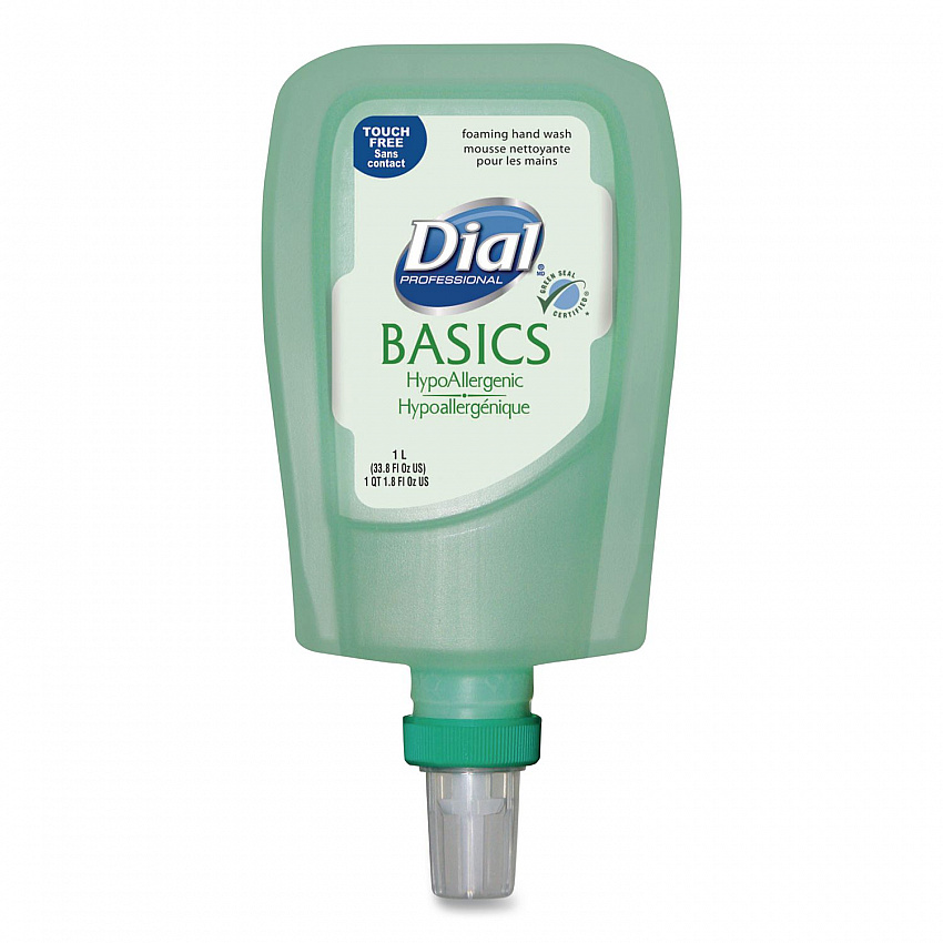 Basics Hypoallergenic Foaming Hand Wash Refill for FIT Touch Free Dispenser, Honeysuckle Scent, 1 L, 3/Carton (16722)