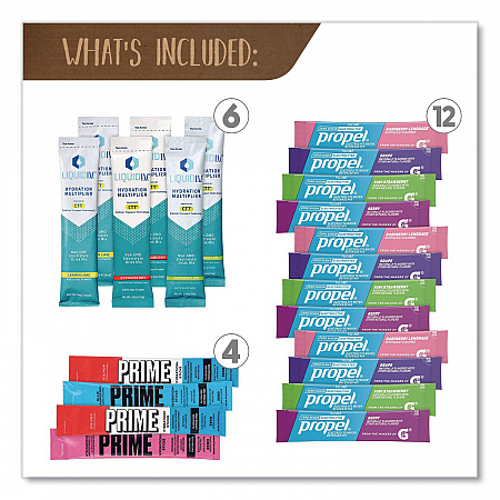 Drink Mixes Snack Box, 50 Assorted Mixes/Box (70000165)
