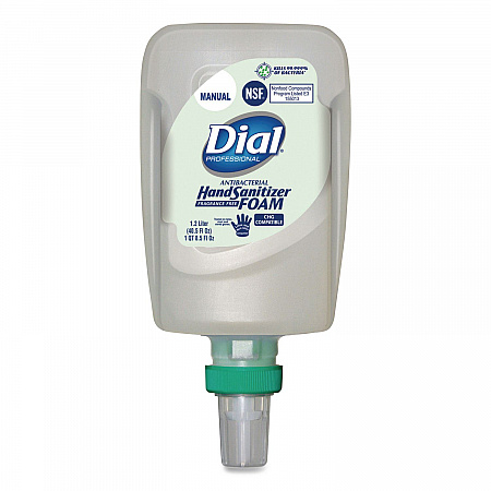 Antibacterial Foaming Hand Sanitizer Refill for FIT Manual Dispenser, 1.2 L Bottle, Fragrance-Free, 3/Carton (19038)