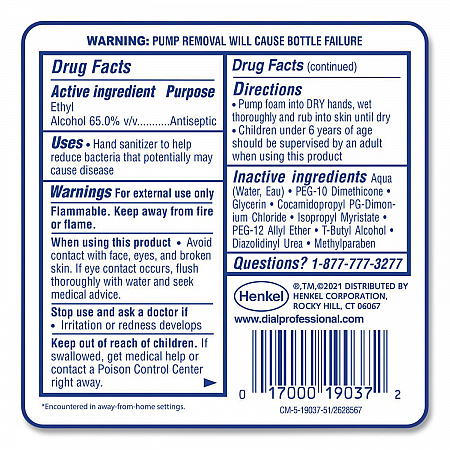 Antibacterial Foaming Hand Sanitizer Refill for FIT Manual Dispenser, 1.2 L Bottle, Fragrance-Free, 3/Carton (19038)