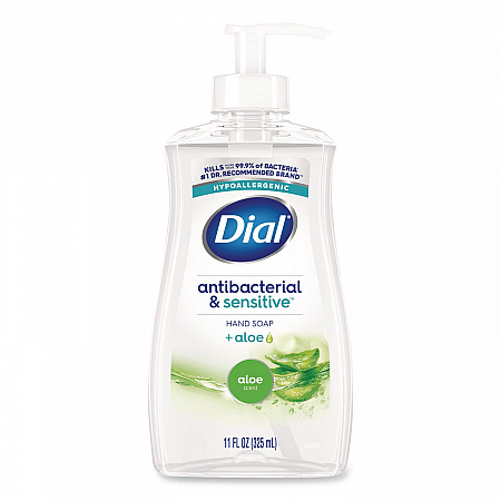 Antibacterial Liquid Hand Soap, Aloe Scent, 11 oz, 12/Carton (20946)