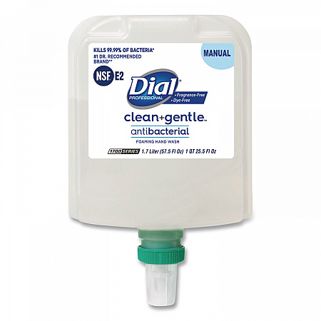Clean+Gentle Antibacterial Foaming Hand Wash Refill for 1700 Dispenser, Fragrance-Free, 1.7 L, 3/Carton (32094)