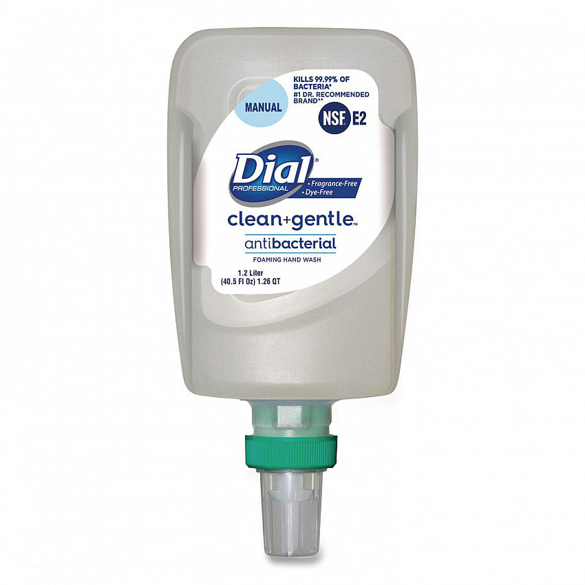 Clean+Gentle Antibacterial Foaming Hand Wash Refill for FIT Manual Dispenser, Fragrance-Free, 1.2 L, 3/Carton (32100CT)