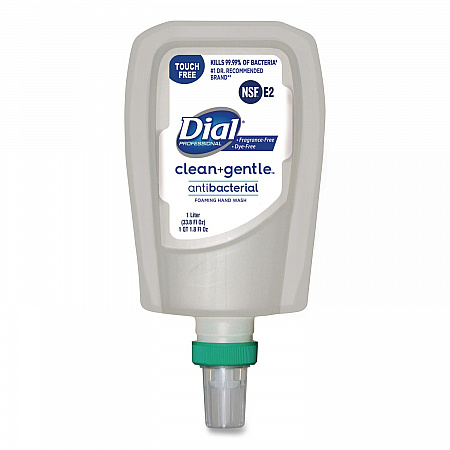 Clean+Gentle Antibacterial Foaming Hand Wash Refill for FIT Touch Free Dispenser, Fragrance-Free, 1 L, 3/Carton (32106CT)