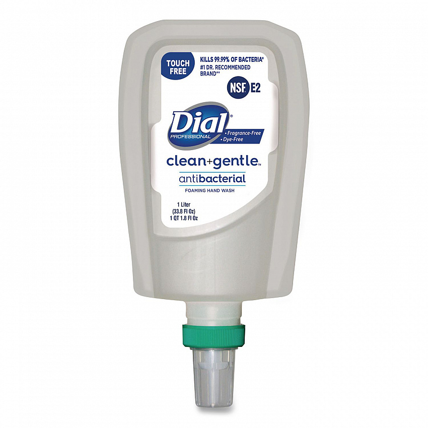 Clean+Gentle Antibacterial Foaming Hand Wash Refill for FIT Touch Free Dispenser, Fragrance-Free, 1 L, 3/Carton (32106CT)