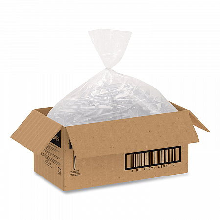 Style Setter Medium Weight Polypropylene Cutlery, Knife, Plastic, White, 1,000/Carton (K6OW)