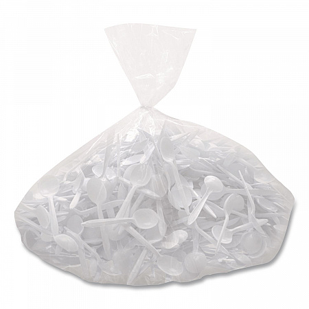 Style Setter Medium Weight Polypropylene Cutlery, Soup Spoon, Plastic, White, 1,000/Carton (SU6OW)