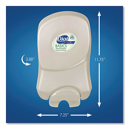 Dial 1700 Manual Dispenser, 1.7 L, 7.07 x 3.95 x 12.66, Smoke, 3/Carton (20075)
