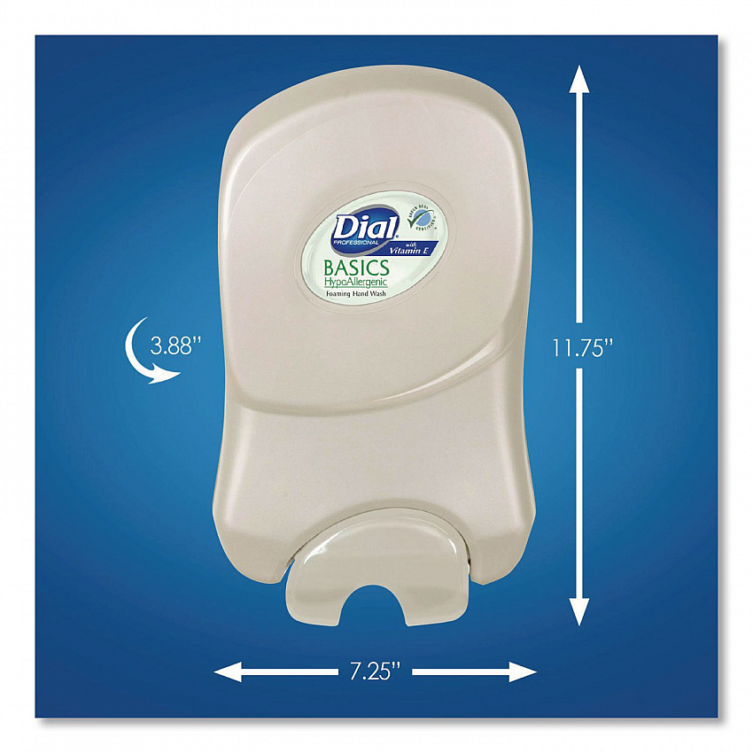 Dial 1700 Manual Dispenser, 1.7 L, 7.07 x 3.95 x 12.66, Smoke, 3/Carton (20075)
