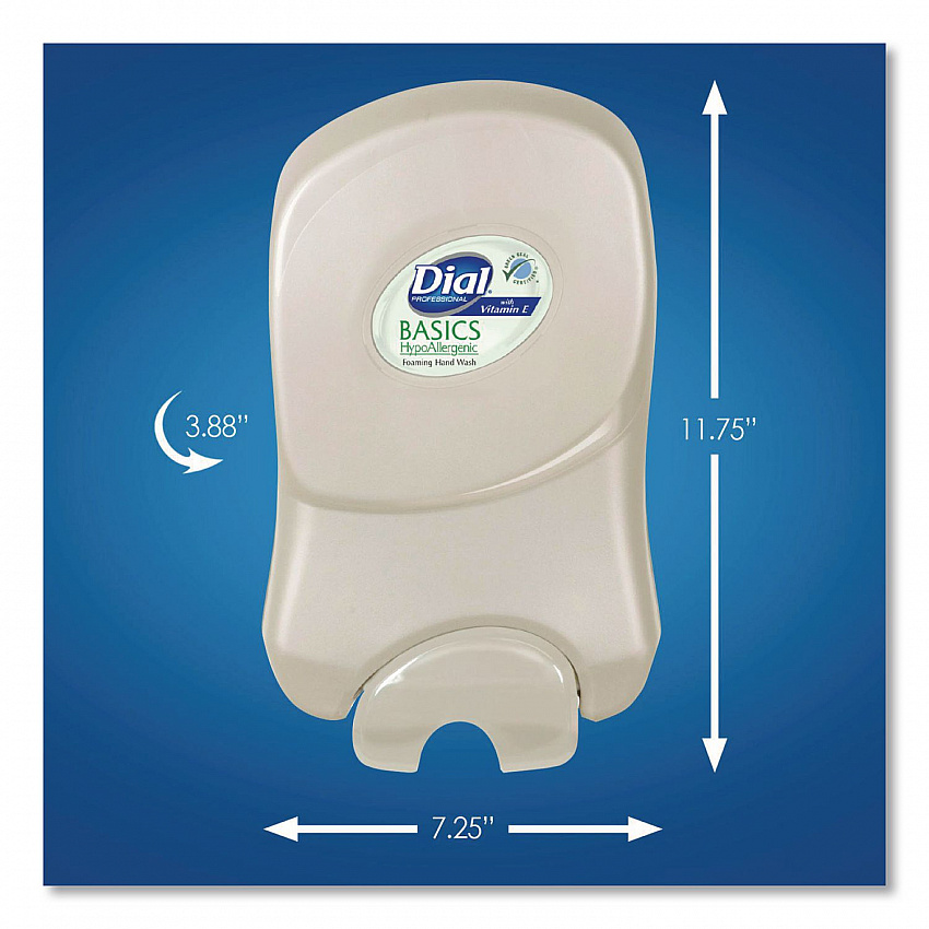Dial 1700 Manual Dispenser, 1.7 L, 7.07 x 3.95 x 12.66, Pearl, 3/Carton (20078)