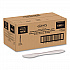 Style Setter Medium Weight Polypropylene Cutlery, Knife, Plastic, White, 1,000/Carton (K6OW)