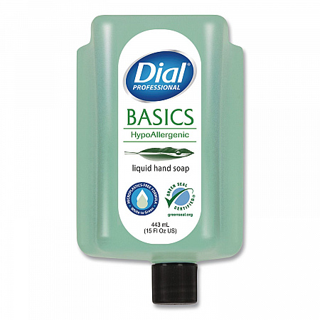 Basics MP Free Liquid Hand Soap Refill for Versa Dispenser, Unscented, 15 oz, 6/Carton (33827)