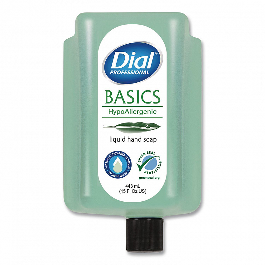Basics MP Free Liquid Hand Soap Refill for Versa Dispenser, Unscented, 15 oz, 6/Carton (33827)
