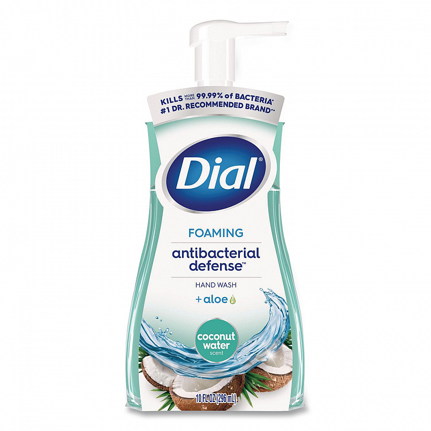 Antibacterial Foaming Hand Wash, Coconut Water Scent, 10 oz, 8/Carton (34715)