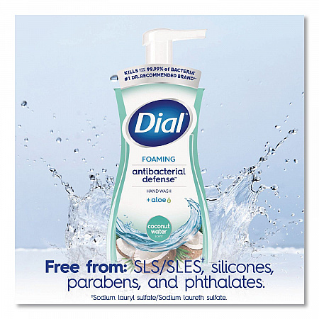 Antibacterial Foaming Hand Wash, Coconut Water Scent, 10 oz, 8/Carton (34715)