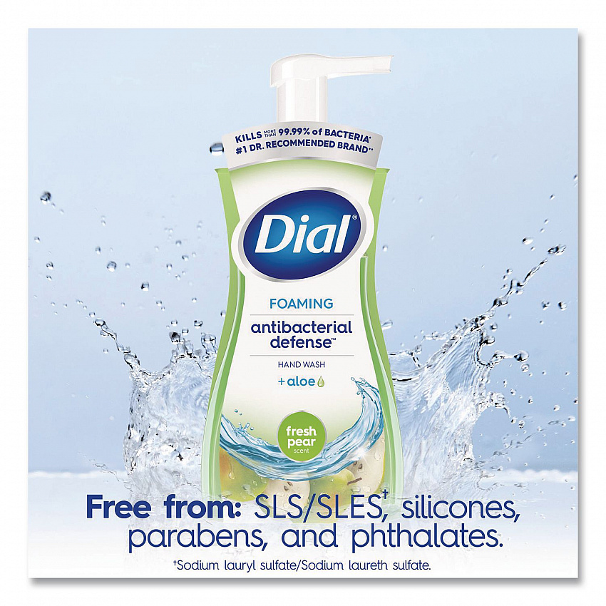Antibacterial Foaming Hand Wash, Fresh Pear Scent, 10 oz, 8/Carton (34721)