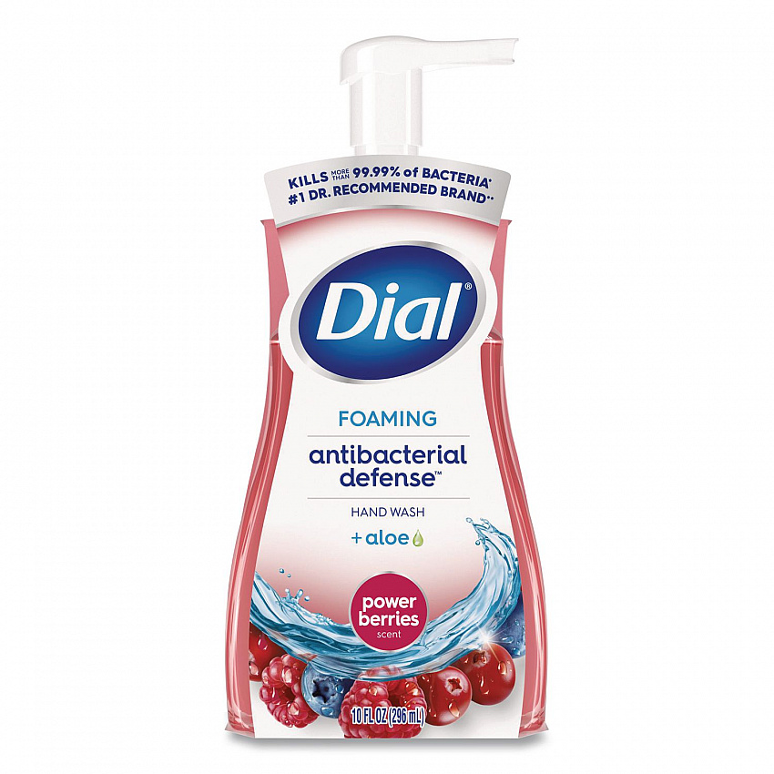 Antibacterial Foaming Hand Wash, Power Berries Scent, 10 oz, 8/Carton (34727)