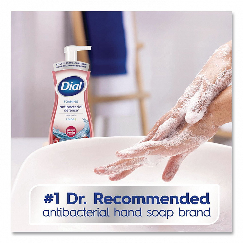 Antibacterial Foaming Hand Wash, Power Berries Scent, 10 oz, 8/Carton (34727)