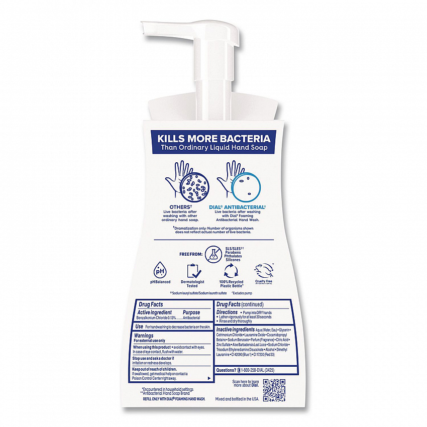 Antibacterial Foaming Hand Wash, Soothing White Tea Scent, 10 oz, 8/Carton (34733)