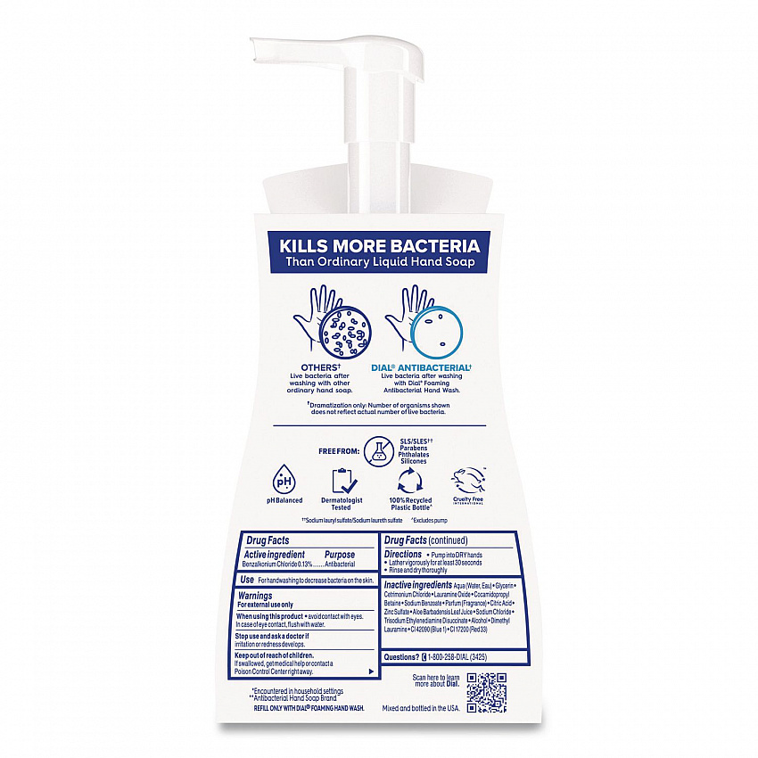 Antibacterial Foaming Hand Wash, Spring Water Scent, 10 oz, 8/Carton (34739)