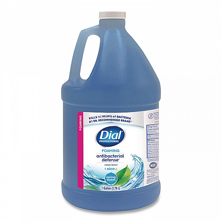 Antibacterial Defense Foaming Hand Wash Refill, Plus Aloe Formula, Spring Water Scent, 1 gal, 4/Carton (35458)