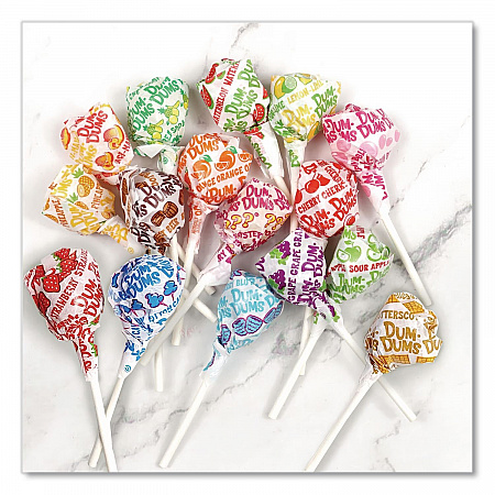 Dum-Dum-Pops, Assorted Flavors, Individually Wrapped, 300/Pack (60)