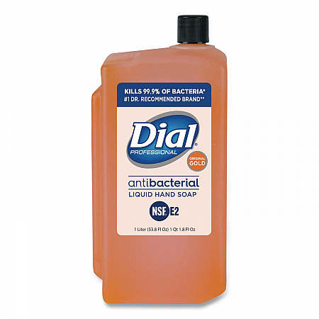 Gold Antibacterial Liquid Hand Soap, 1 L, 8/Carton (84019)