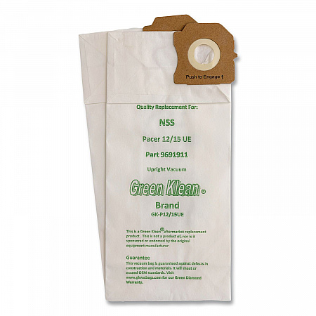 GK-P12/15UE Replacement Bag, 10 Bags/Pack, 10 Packs/Carton (GKP1215UE)