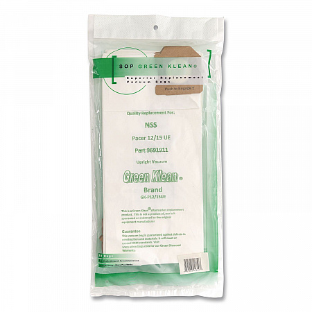 GK-P12/15UE Replacement Bag, 10 Bags/Pack, 10 Packs/Carton (GKP1215UE)