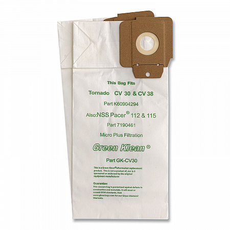GK-CV30 Replacement Bag, 10 Bags/Pack, 10 Packs/Carton (GKCV30)