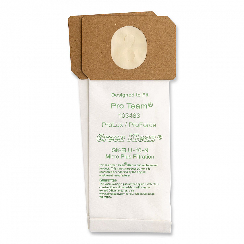 GK-Elu-10 Replacement Bag, 10 Bags/Pack, 10 Packs/Carton (GKELU10N)