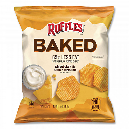Baked Variety Pack, Baked Cheetos/Baked Lays BBQ/Baked Lays Original/Baked Ruffles Cheddar Sour Cream, 30 Bags/BX, 2 Boxes/CT (77325)