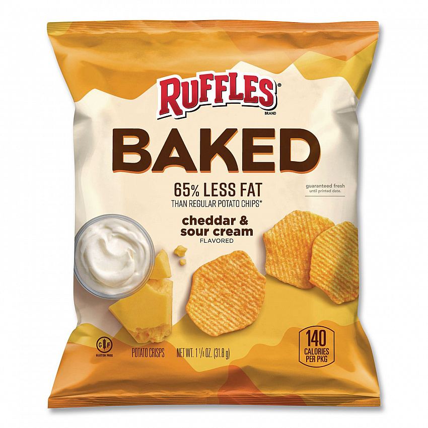 Baked Variety Pack, Baked Cheetos/Baked Lays BBQ/Baked Lays Original/Baked Ruffles Cheddar Sour Cream, 30 Bags/BX, 2 Boxes/CT (77325)