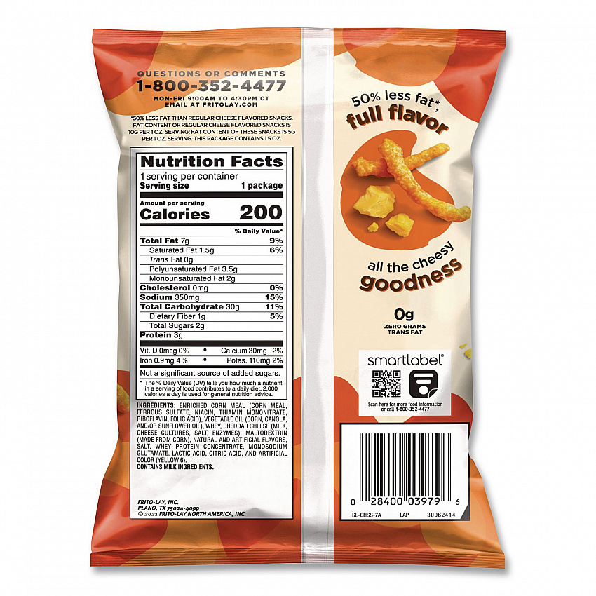 Baked Variety Pack, Baked Cheetos/Baked Lays BBQ/Baked Lays Original/Baked Ruffles Cheddar Sour Cream, 30 Bags/BX, 2 Boxes/CT (77325)