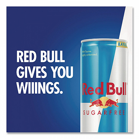 Energy Drink, Sugar-Free, 8.4 oz Can, 24/Carton (122114)