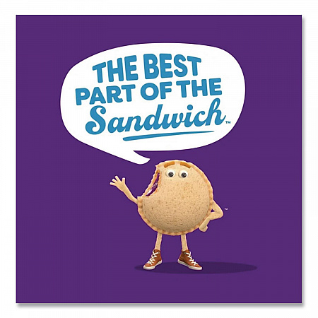 UNCRUSTABLES Peanut Butter and Grape Jelly/Peanut Butter and Strawberry Jam, 2 oz, 10 Sandwiches/Pack, 2 Packs/Carton (90300134)