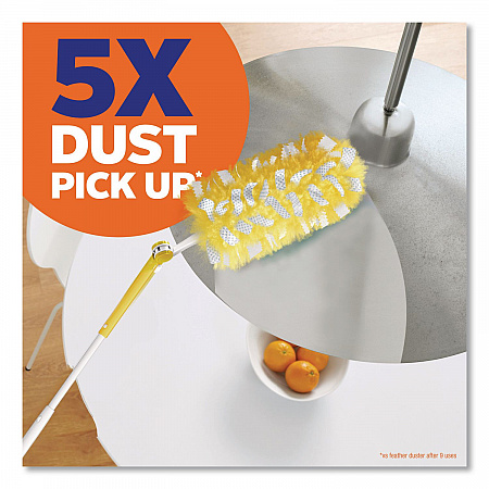 Heavy Duty Dusters Starter Kit, Handle Extends to 3 ft, 1 Handle with 12 Duster Refills (77300)