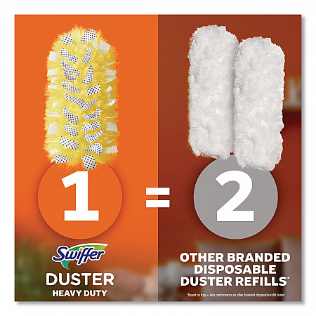 Heavy Duty Dusters Starter Kit, Handle Extends to 3 ft, 1 Handle with 12 Duster Refills (77300)