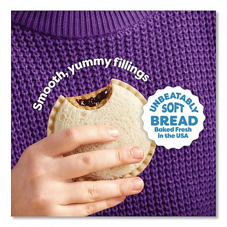 UNCRUSTABLES Peanut Butter and Grape Jelly, 2 oz, 10/Box, 2 Boxes/Carton (90300135)
