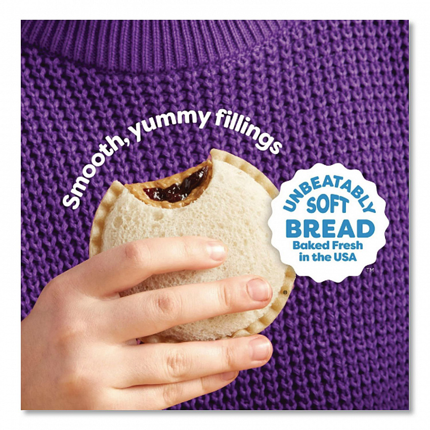 UNCRUSTABLES Peanut Butter and Grape Jelly, 2 oz, 10/Box, 2 Boxes/Carton (90300135)